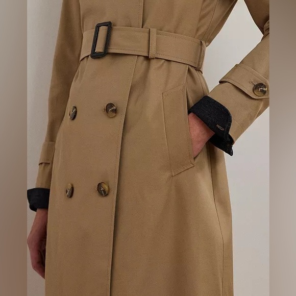 Women's Belted Water-Resistant Trench Coat - Picture 5 of 5